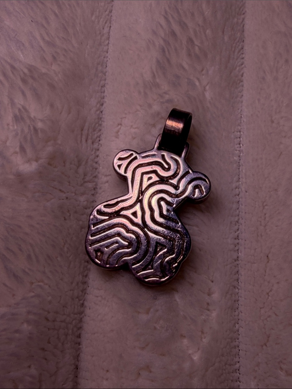 Vintage Tous Silver Pendant - Double Sided